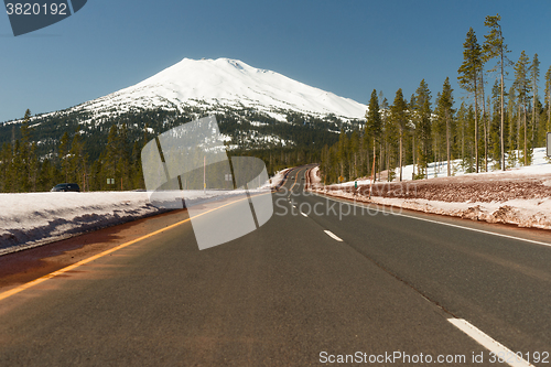 Image of Road to Mt. Bachelor Ski Resort Cascade Range 