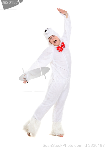 Image of Actor Dressed as Polar Bear