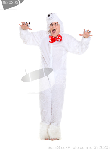 Image of Actor Dressed as Polar Bear