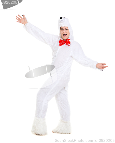 Image of Actor Dressed as Polar Bear