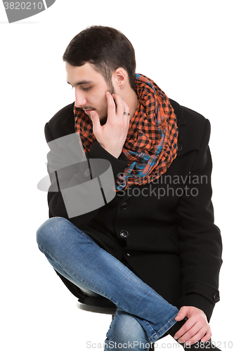 Image of Young Casual Unshaved Man