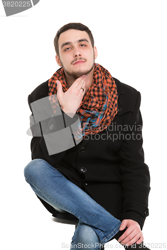 Image of Young Casual Unshaved Man