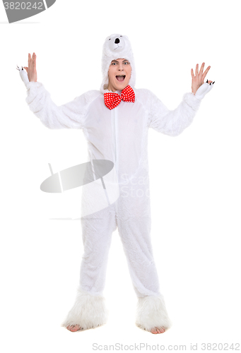 Image of Actor Dressed as Polar Bear