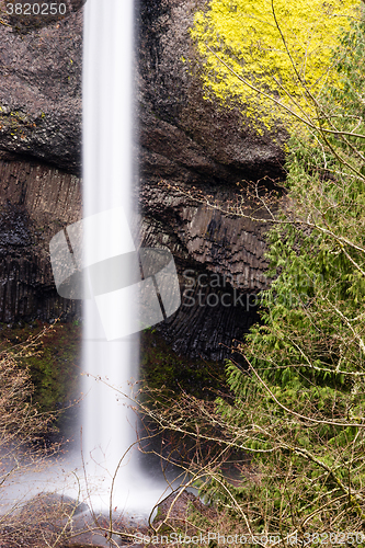 Image of Columbia Gorge Waterfall Oregon Cascades Ainsworth State Park 