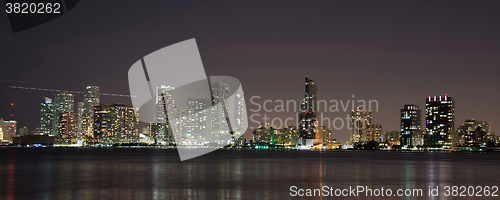Image of Night over Miami, Florida, USA