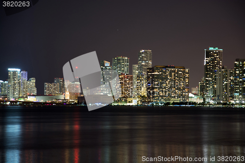 Image of Night over Miami, Florida, USA