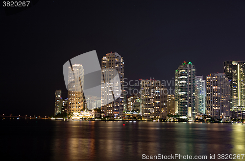 Image of Night over Miami, Florida, USA