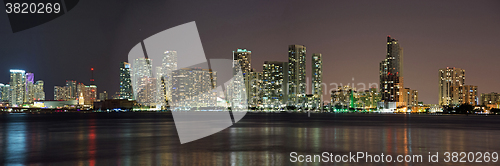 Image of Night over Miami, Florida, USA