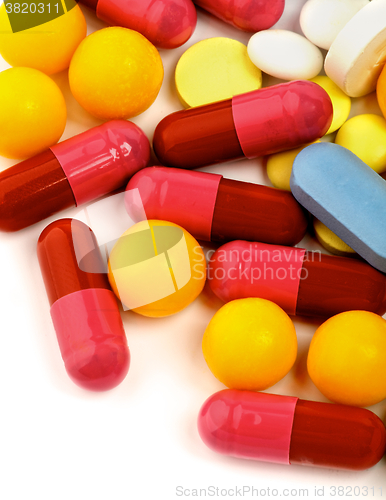 Image of Colored Vitamin Pills