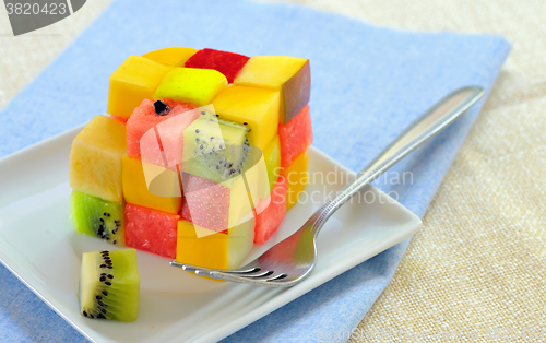 Image of Healthy fruit salad 