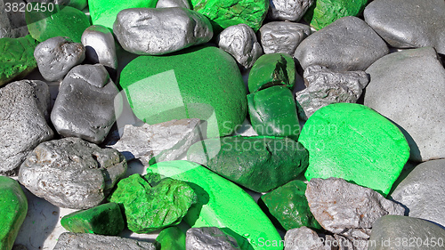 Image of Green and Silver