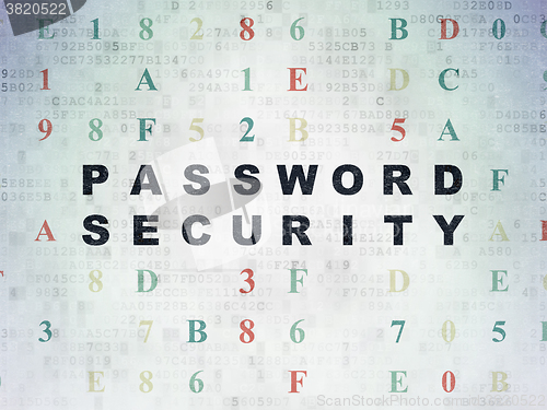 Image of Privacy concept: Password Security on Digital Paper background