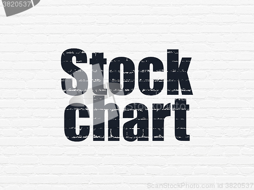 Image of Finance concept: Stock Chart on wall background