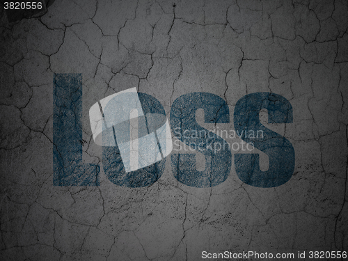 Image of Business concept: Loss on grunge wall background