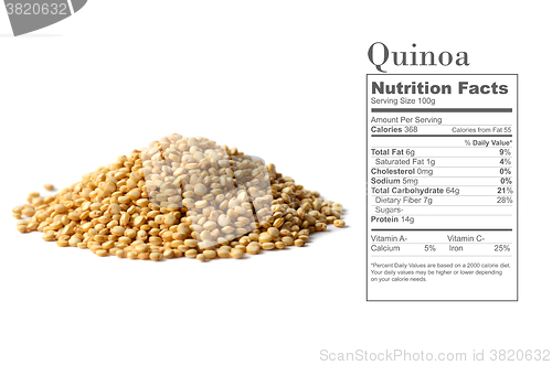 Image of white quinoa seeds