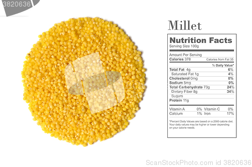 Image of raw yellow millet