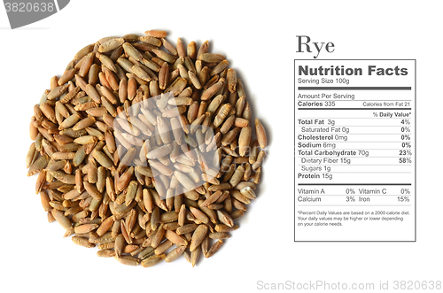 Image of rye grain seeds