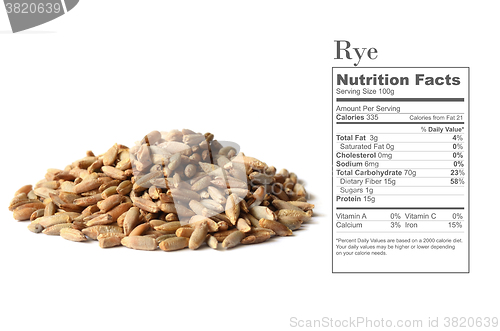 Image of rye grain seeds