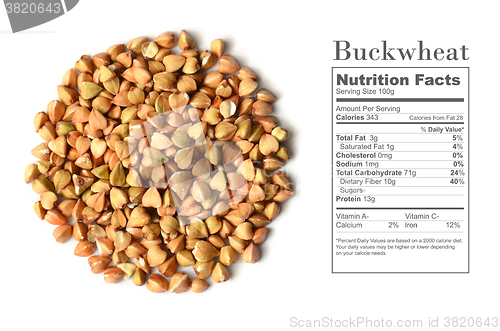 Image of Uncooked buckwheat seeds