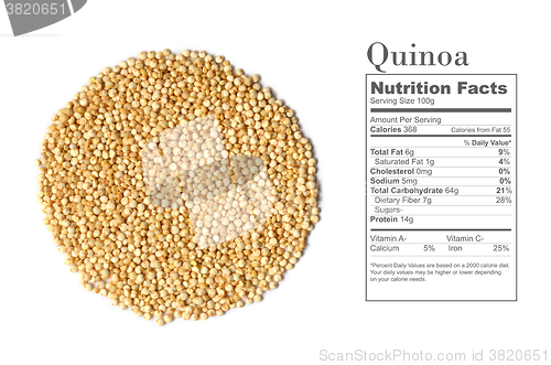 Image of white quinoa seeds