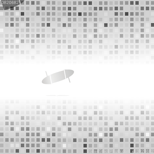 Image of Dots on Gray Background. Halftone Effect.