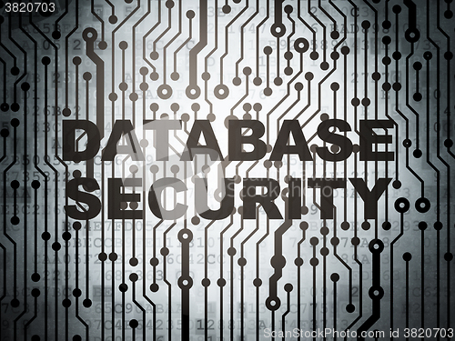 Image of Software concept: circuit board with Database Security