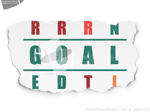 Image of Marketing concept: Goal in Crossword Puzzle