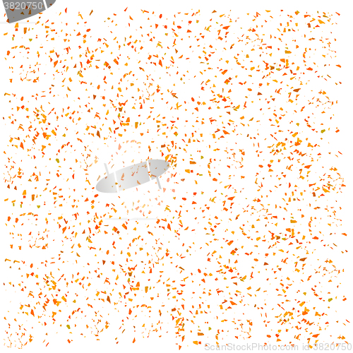 Image of Orange Confetti Isolated