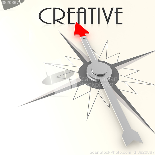 Image of Compass with creative word