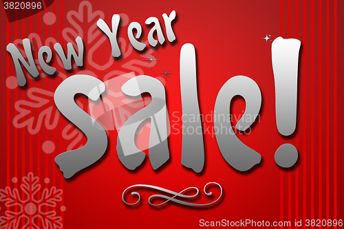 Image of New Year Sale combine by sparkle star