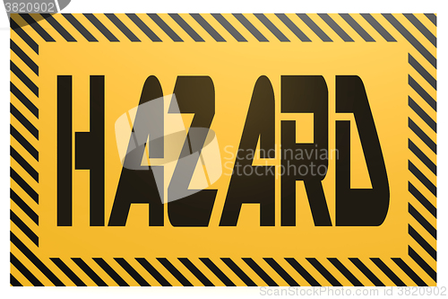 Image of Banner with hazard word