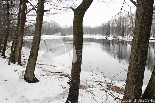 Image of  River in a winter landscape