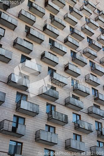 Image of  Balconies on the outside wall