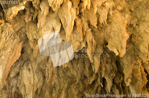 Image of Stalactites in cave at Okinawa