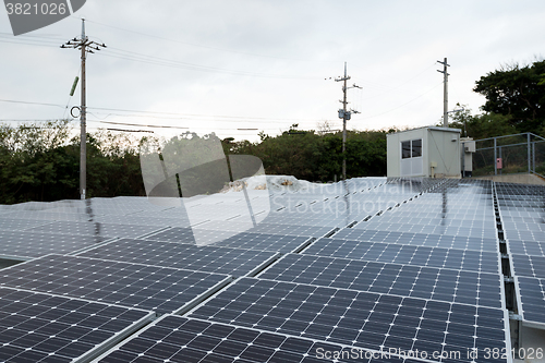 Image of Solar panel at roof top