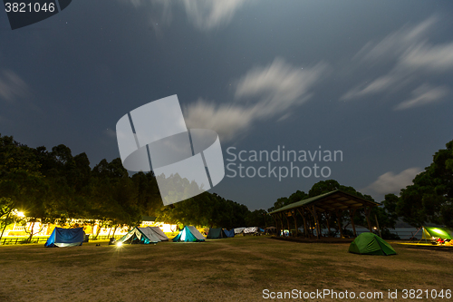 Image of Campsite at Night