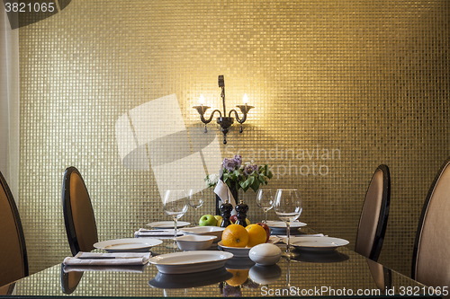 Image of  dinner table setting