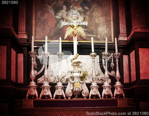 Image of Inside of a creepy old church