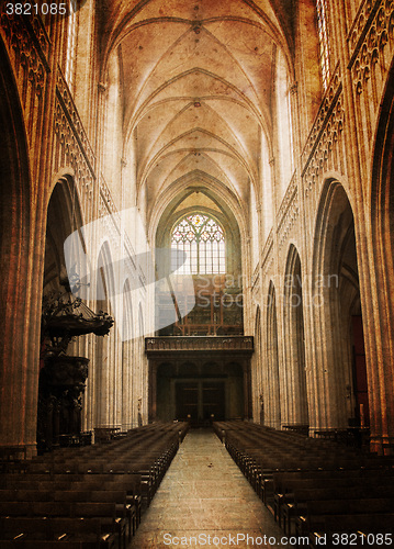 Image of Inside of a creepy old church