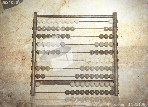 Image of Vintage picture of an old abacus