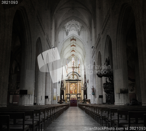 Image of Inside of a creepy old church