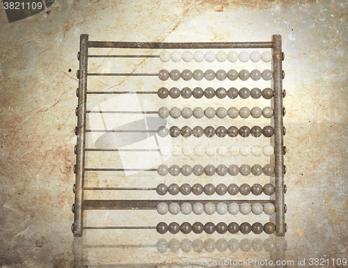 Image of Vintage picture of an old abacus