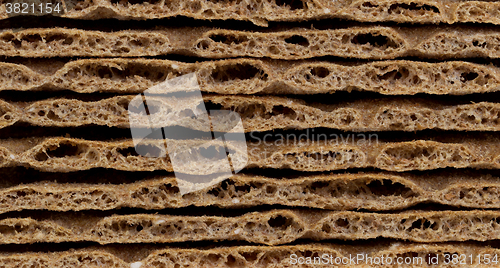 Image of Stack of crackers (breakfast) isolated