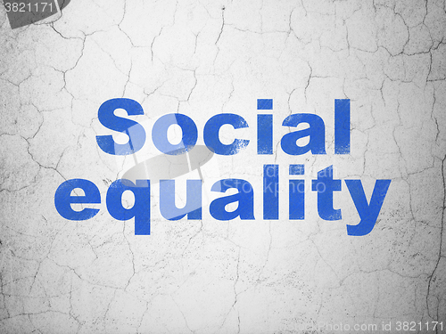 Image of Political concept: Social Equality on wall background