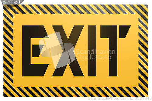 Image of Banner with exit word