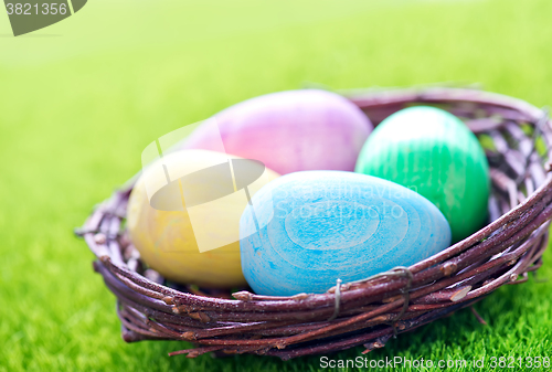 Image of decorative painted Easter eggs