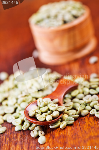 Image of green coffee beans