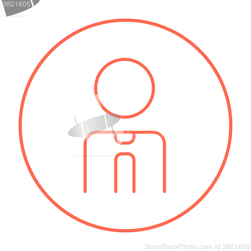Image of Businessman line icon.