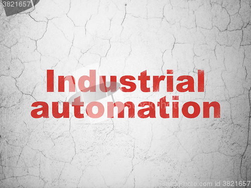 Image of Manufacuring concept: Industrial Automation on wall background