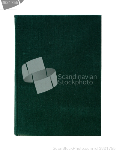 Image of Book cover green isolated on white